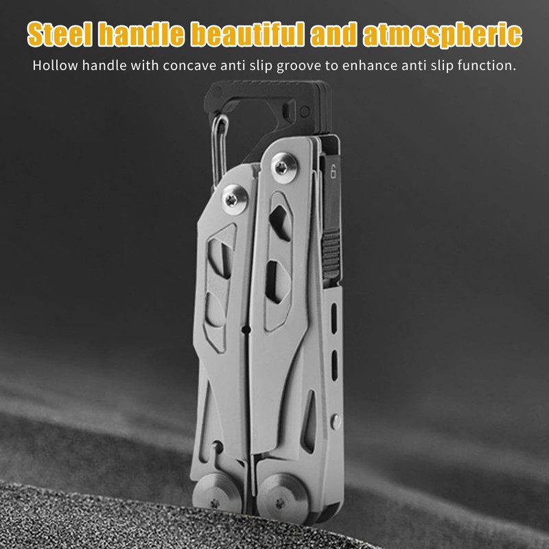 Multitool Pliers and Scissors, 13 in 1 Stainless Steel Portable