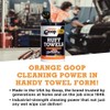 GOOP Orange Heavy Duty Ruff Towels with Scrubbing Power, 10”
