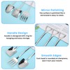 6 Pcs Silver Mini Shovel Spoons and Fork Set, 304