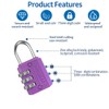 RESET-071 3-Digit Combination Padlock, Compact Resettable Lock for Mini Locker,