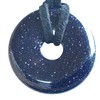 Steinfixx® - Premium Blue Stone Donut Optional Necklace with Silver