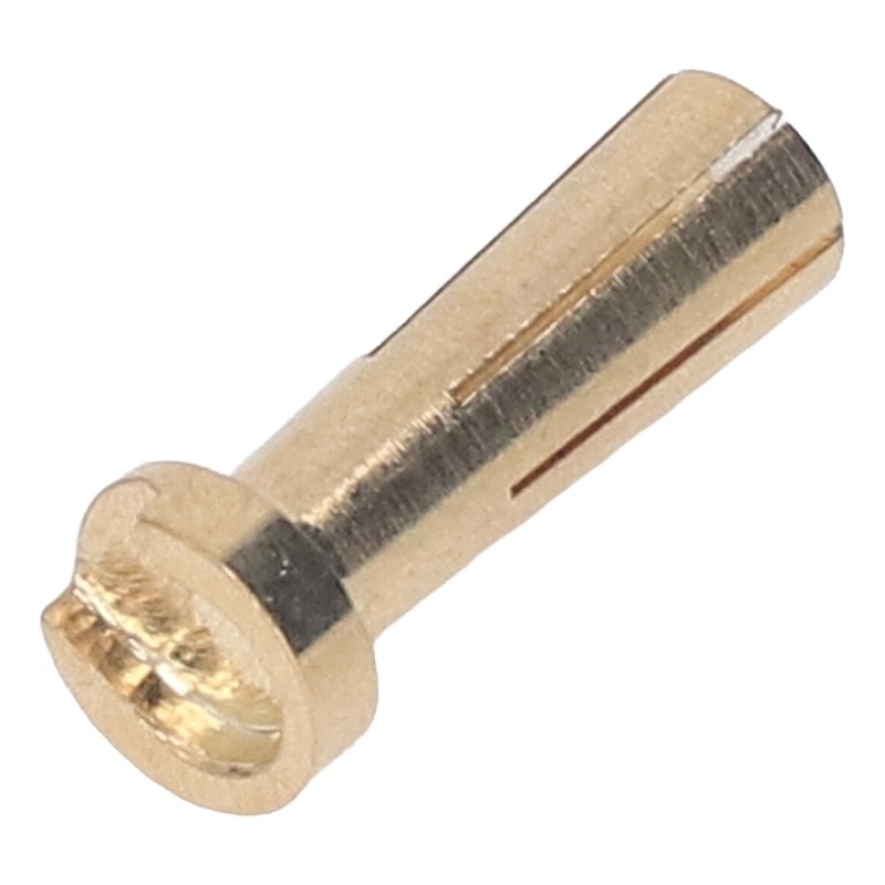 50 Pcs 5mm Battery Connector Plug 5mm Brass High Hardness