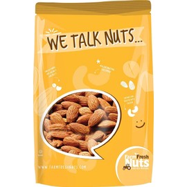 Dry Roasted California Almonds with Healthy Himalayan Salt | Roasted to Perfection | Super Crunchy and Crispy | Bursting with Flavor (2 LBs) Farm Fresh Nuts