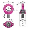 RUD VRSM12 Rotating Eye Bolt Star Point M12