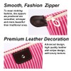 Muka Stripe Waterproof Cosmetic Bag Women Foldable Travel Toiletry Makeup