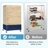 Shelf Cover, Waterproof 600D Heavy Duty Dustproof Storage Wire Rack