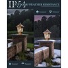 PTOUG 2 Pack Outdoor Post Light, Bronze Post Lamp Fixture,