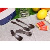 AbeiLLe APWC-900 Cat Lover Items Wood Cutlery Mini Set Cat