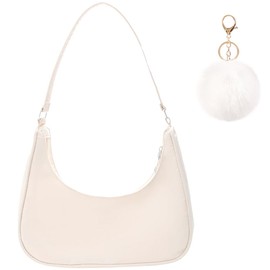 Shoulder Bag Women's Handbag, Small 90s Women's Shoulder Bag, Handbag Vintage Nylon, Y2K Fashion Handbags for Women Dating, Travel, Shopping, beige