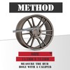 KitsPro 2.9Inch 75MM Wheel Center Caps, Pack of 4 (Chrome,