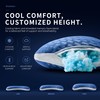 Dreamara Side Sleeper Pillow, Cooling Crescent Memory Foam Queen Pillow