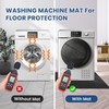 Under Washing Machine Mat , 7mm Thick Rubber Washer Dryer