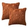 MIULEE Fall Burnt Orange Throw Pillow Covers 18x18 Inch, Soft