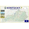 Kentucky State Physical Map - 23.3 x 13.3 Inches -