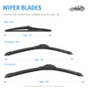 Gavimnal® 24"+18"+10" Silicone Wiper Blades Replacement For Jeep Compass 2018-2025,All-Season