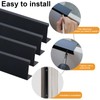 AMANDELIZABE 9 Pcs Black Furniture Knobs Hidden Handles for Cupboard