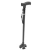 Quad Cane Adjustable Height Anti Slip Lightweight Retractable Senior Walking