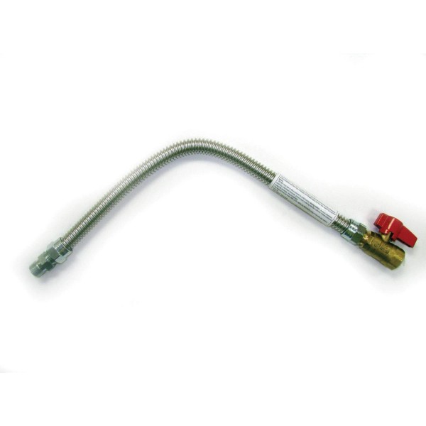 HPC Fire Low Capacity Flex Line with On/Off Valve, 30in.,