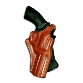 Premium Leather OWB Paddle Holster with Thumbreak Fits Revolver Ruger SP101 357 Magnum 3''BBL, Right Hand Draw, Brown Color #1034#