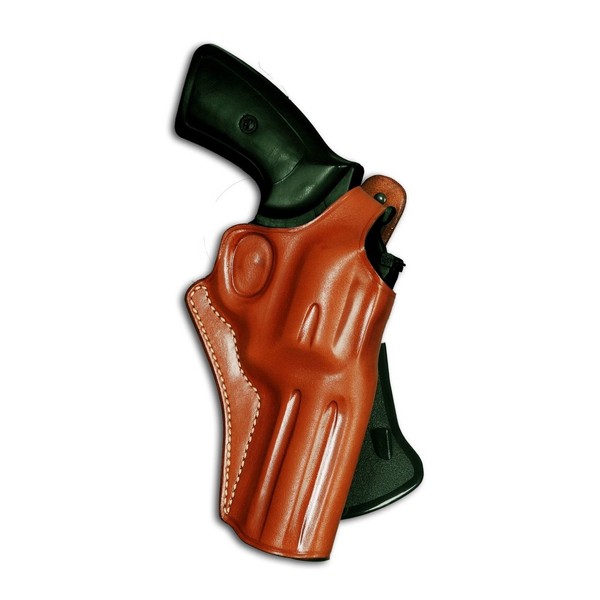 Premium Leather OWB Paddle Holster with Thumbreak Fits Revolver Ruger