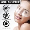 QIYUDA 100 Pcs Clear Shower Face Shield, Shower Visor Eye