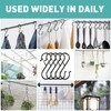 20 Pcs S Hooks Hanging Safety Buckle, 3.5 Inch Stainless-Steel