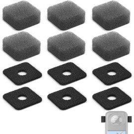 KALOLINNA 6pcs Insta360 X4/X3 Accessories Replacement Windshield Microphone Sponge Noise Reduction Wind Shield Microphone Cover for X4