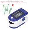 Fingertip Pulse Oximeter LED Dispaly Blood Oxygen Saturation Heart Rate