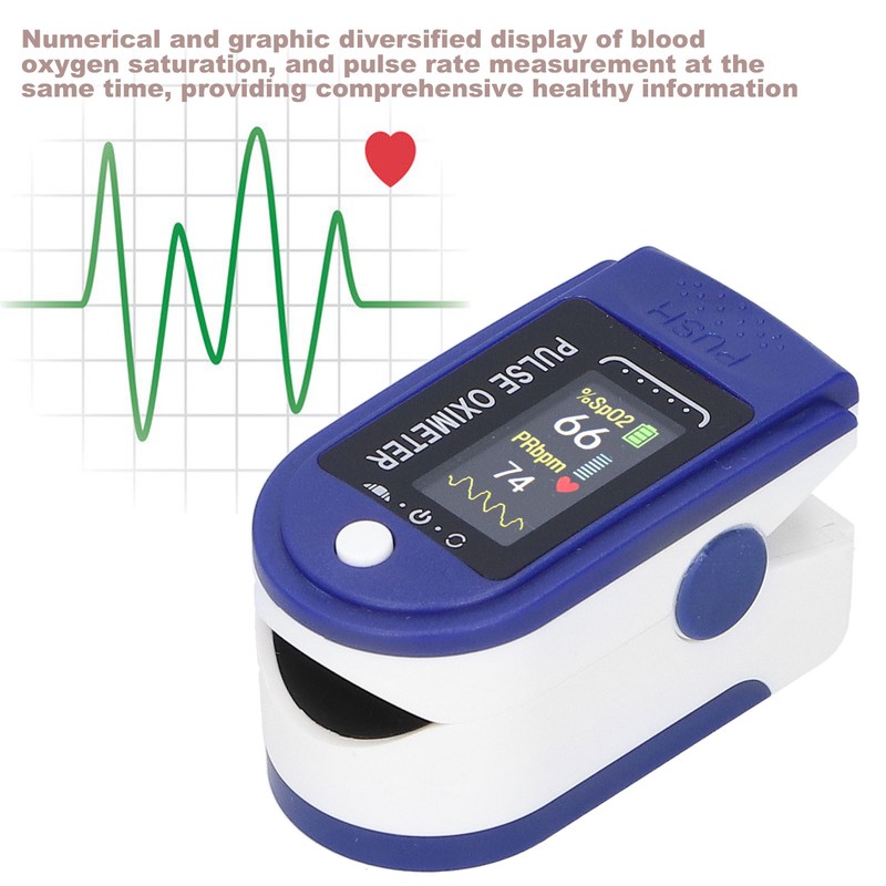 Fingertip Pulse Oximeter LED Dispaly Blood Oxygen Saturation Heart Rate