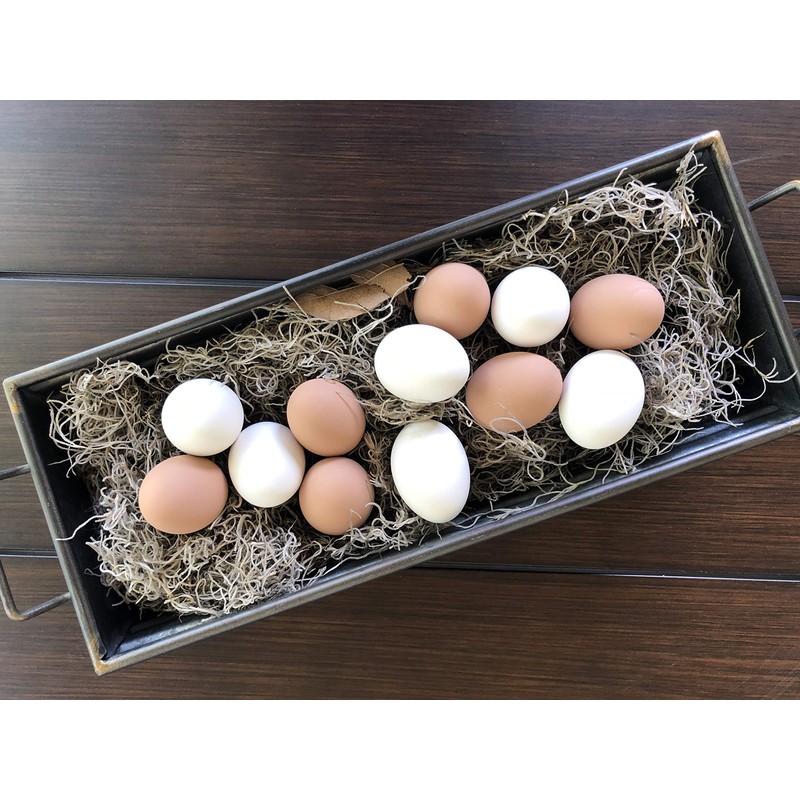 Eggcetera Ceramic Nest Eggs 6-Pack (Brown)