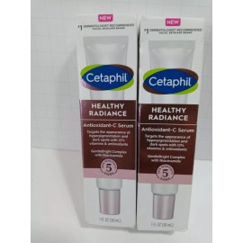 Cetaphil Healthy Radiance Antioxidant C Serum Dark Age Spots  1.oz (2pk bundle)