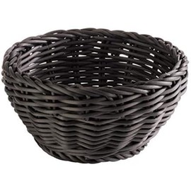 APS Profi Line Round Wicker Basket Made of Polypropylene, Wickerwork Container, Bread Basket, Food Basket