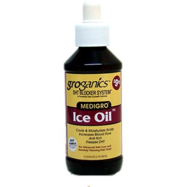 Groganics DHT Ice Oil Scalp Moisturizer, 4 oz (Pack of 4)