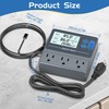 SENSTREE Digital Temperature Humidity Controller Pre-Wired Outlets for Mushroom, Reptile,