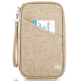 Passport Holder Family, Women Rfid Blocking Passport Wallet, Travel Essentials Premium Wallets, Waterproof Passport Holders Bag for Men Traveling, Travel Document Organizer Credit Cards Case