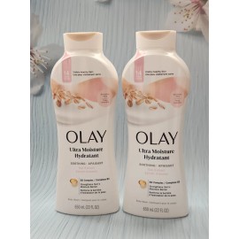Olay (Lot of 2) OLAY Ultra Moisture Hydratant Soothing Body Wash, 22 fl oz