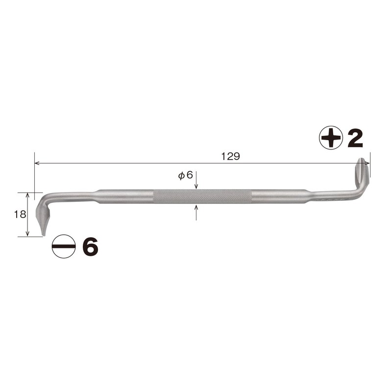 Vessel TD-64 Offset Screwdriver Z Type +2/-6