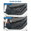 JOYTUTUS Front Door Storage Box Pockets Compatible with 2018-2023 Wranlger