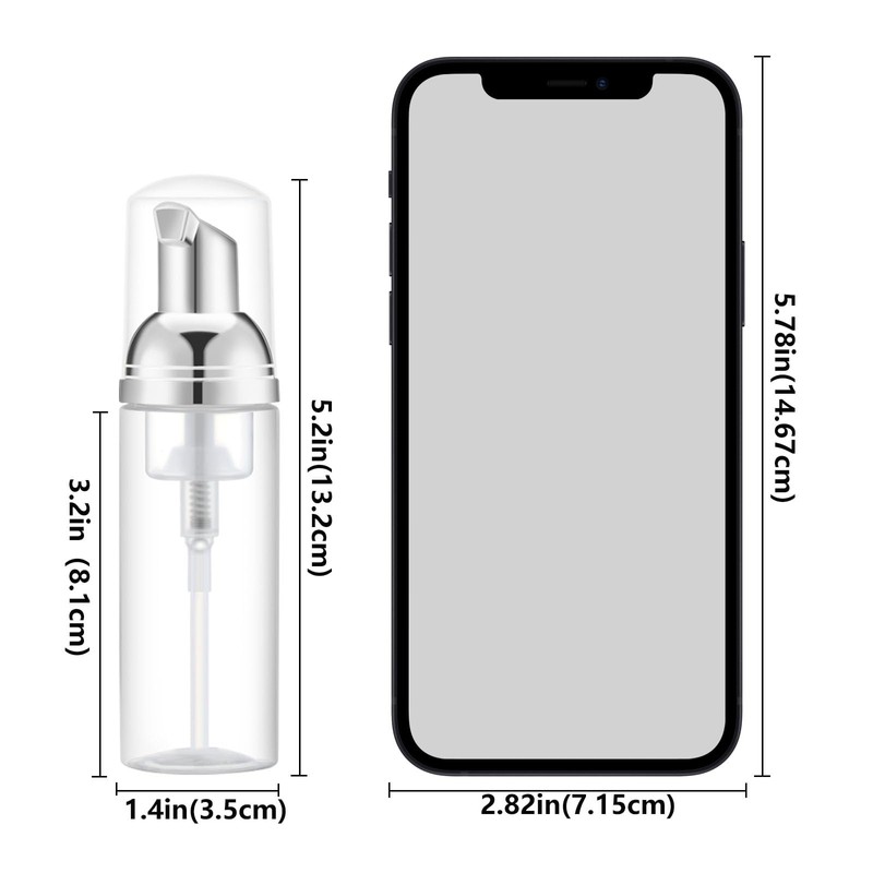 Dispensador de espuma aspiradora de viaje de 1.7 oz para