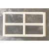 Clopay Ideal Holmes ALMOND Colonial 509 Replacement Window Inserts/Short Panel