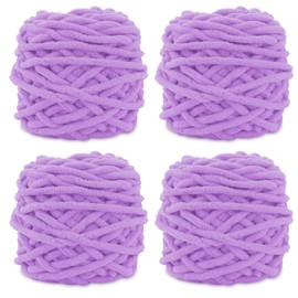 Knitting Wool 4 x 100g Multicolor Knitting Yarn Crochet Soft Chunky Yarn for Yarn Projects Plush Balls Handmade Bags Sweater Shoes Hats Sweaters Blankets Scarves