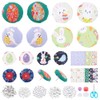 WEBEEDY 50 Sets Easter Button Stud Earring Making Kit, Earring