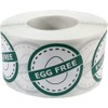 Egg Free Food Rotation Labels 1.25 Inch Round Circle Dots