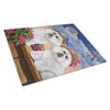 Caroline's Treasures PPP3026LCB Bichon Frise Soulmates Glass Cutting Board Large