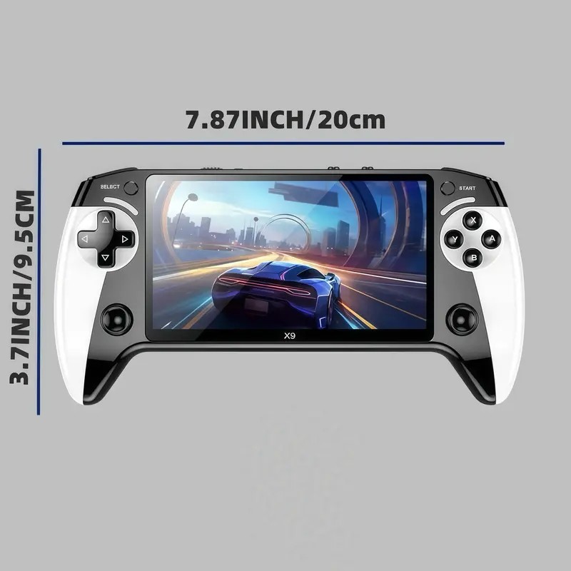 Handheld Game Console – Portable, Rechargeable Console with 10 Built-in