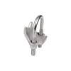 CALBRITE Right Angle Beam Clamp, 2 Inches, Silver, Stainless Steel