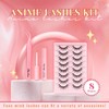 Ahrikiss Manga Lashes Wet Look Wispy Anime False Eyelashes 8