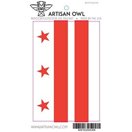 Artisan Owl Washington DC District of Columbia Flag Magnet for Auto Car Bumper - 4x6 All Weather Magnet (1 Magnet)