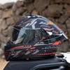 JQF Gear Modular Motorcycle Helmet Dual Visor Flip Up Full