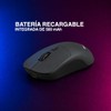 Mouse Inalambrico Negro Recagable 1600 dpi Stylos Tech